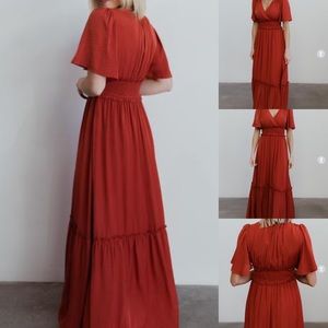 Baltic Born Jules Dress in Rust